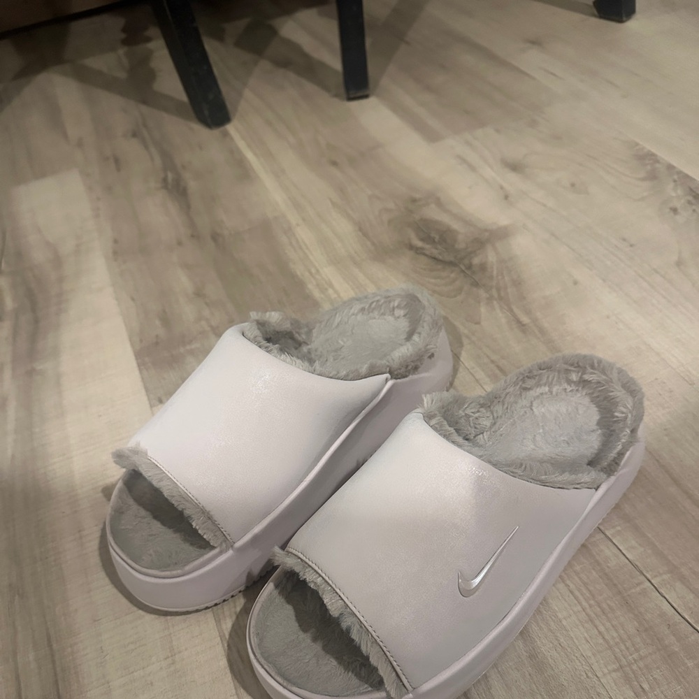 Nike Plush Platform Slide Sandals